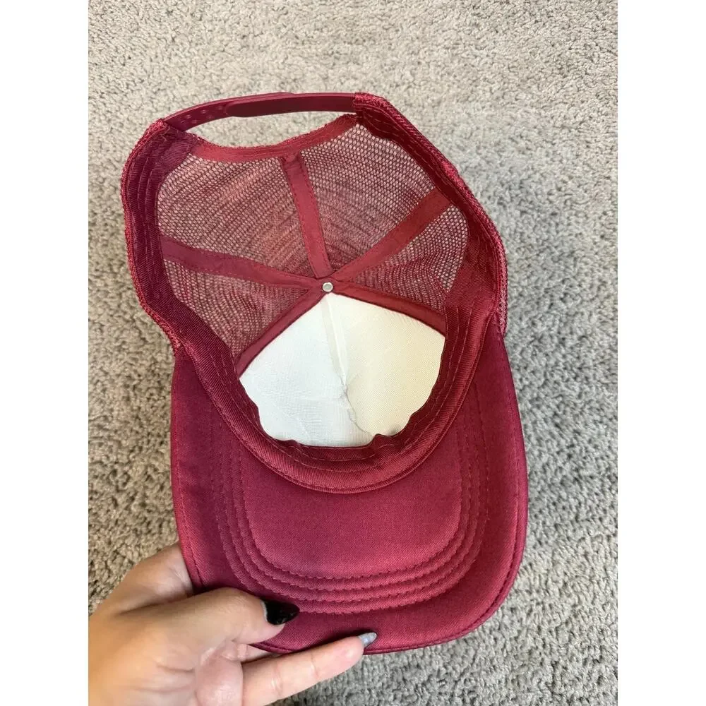 VTG Skid Row Hat Cap Snap Back Mens One Size Red Mesh Trucker Youth Gone Wild